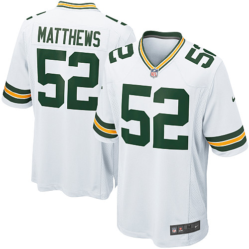 Youth Game Clay Matthews Nike Jersey White Road - #52 NFL Green Bay Packers